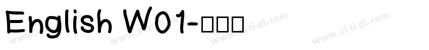 English W01字体转换